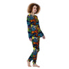 Graffiti Retro Print Pattern Women's Pajamas-grizzshop