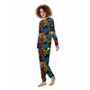 Graffiti Retro Print Pattern Women's Pajamas-grizzshop