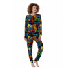 Graffiti Retro Print Pattern Women's Pajamas-grizzshop