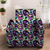 Graffiti Skull Armchair Cover-grizzshop