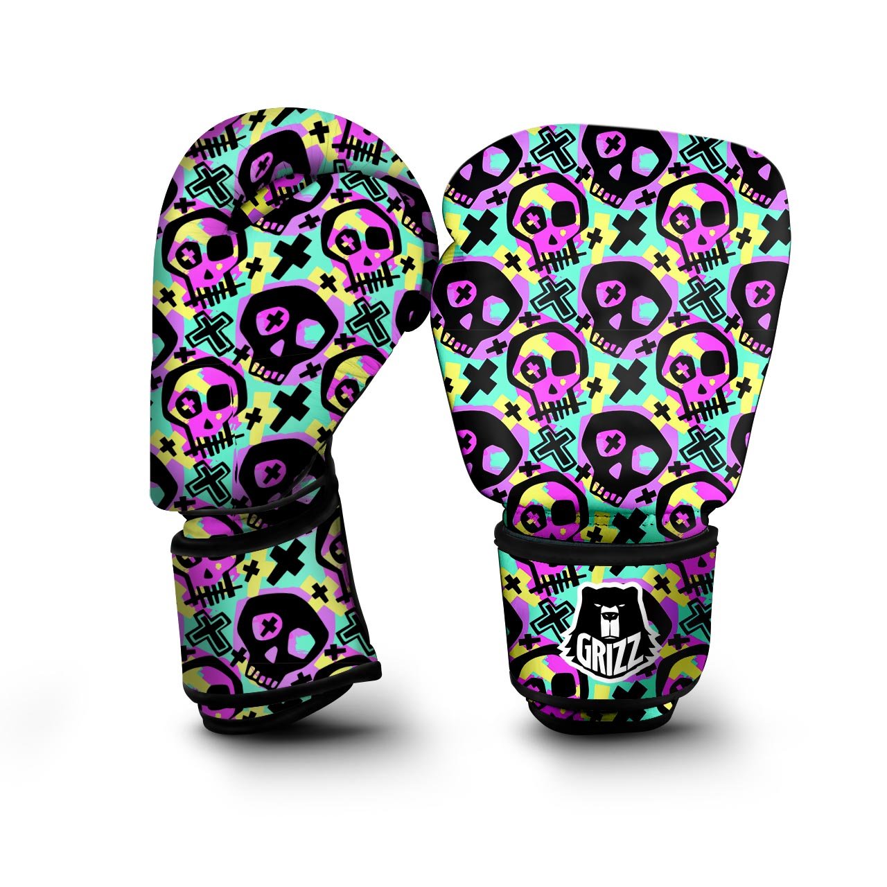 Graffiti Skull Boxing Gloves-grizzshop