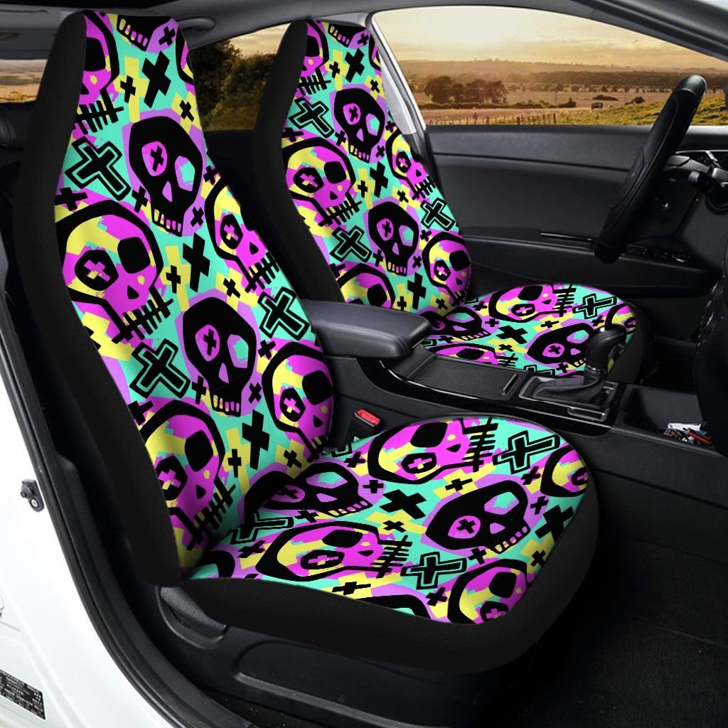 Graffiti Skull Car Seat Covers-grizzshop