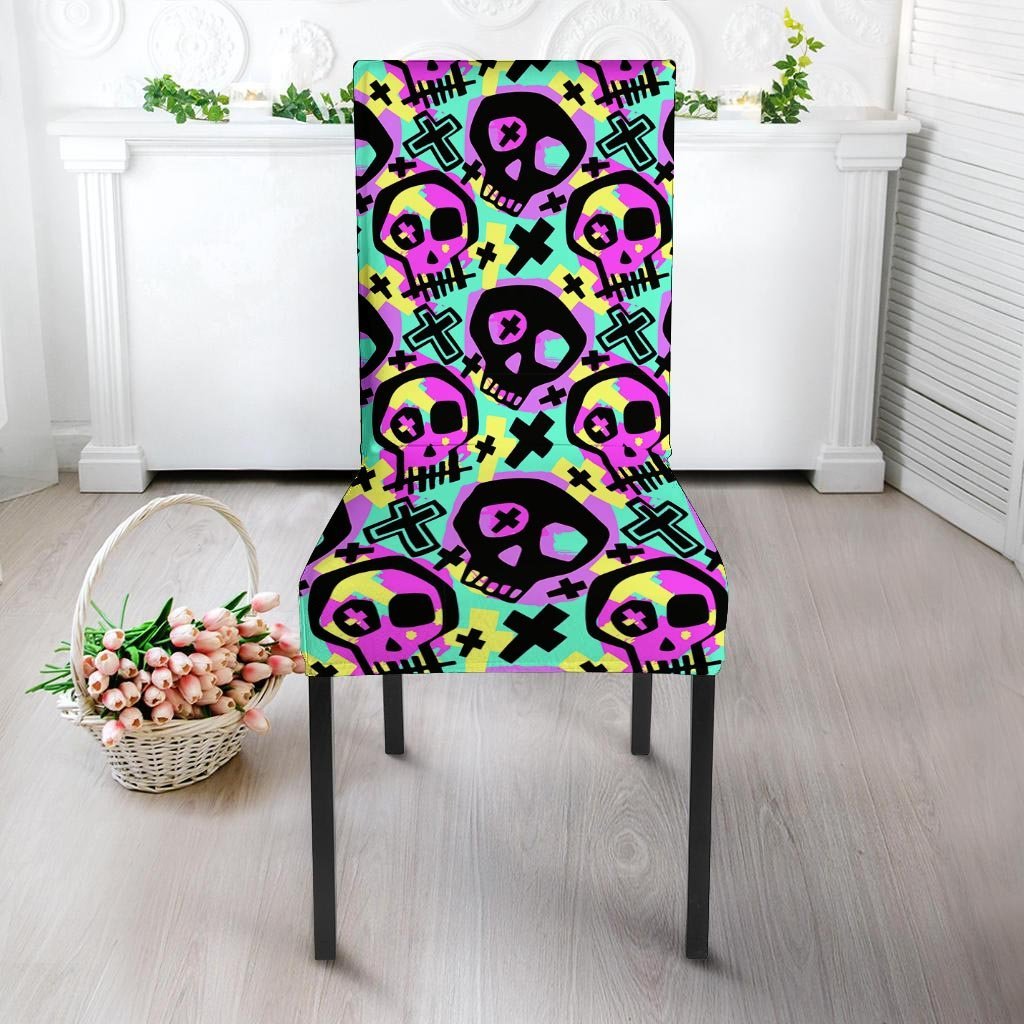 Graffiti Skull Chair Cover-grizzshop