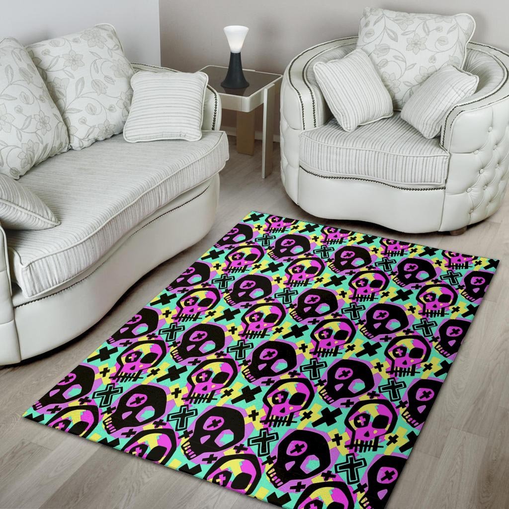 Graffiti Skull Floor Mat-grizzshop