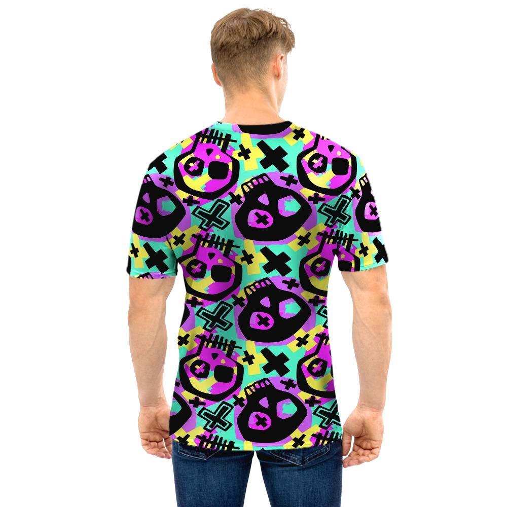 Graffiti Skull Men T Shirt-grizzshop