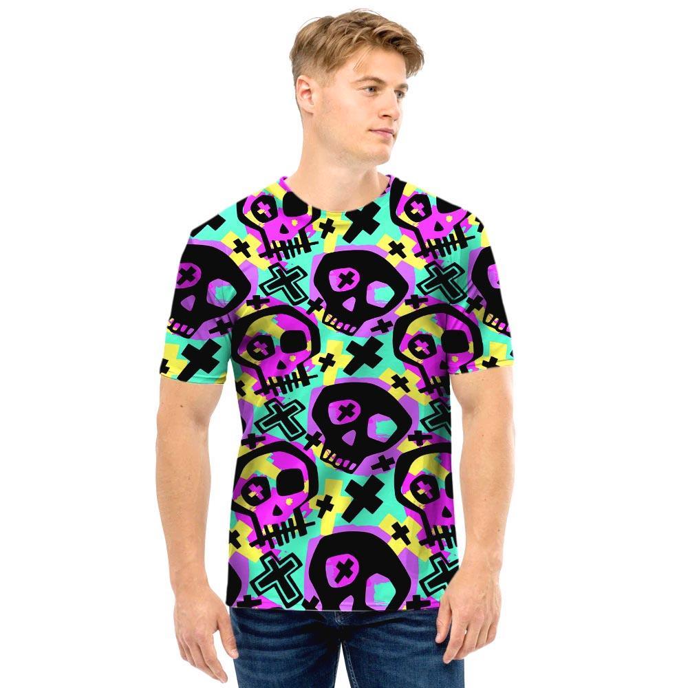 Graffiti Skull Men T Shirt-grizzshop