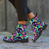 Graffiti Skull Men's Boots-grizzshop