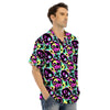 Graffiti Skull Men’s Hawaiian Shirt-grizzshop