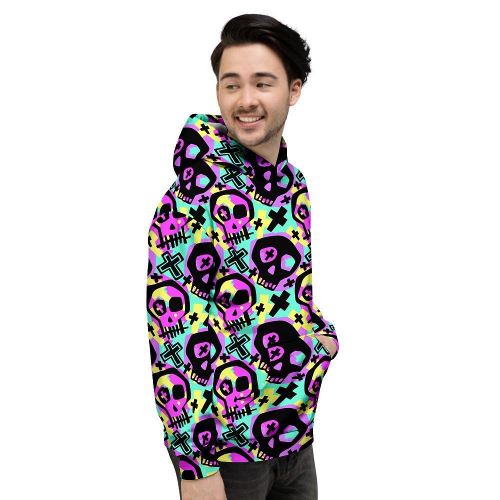 Graffiti Skull Men's Hoodie-grizzshop