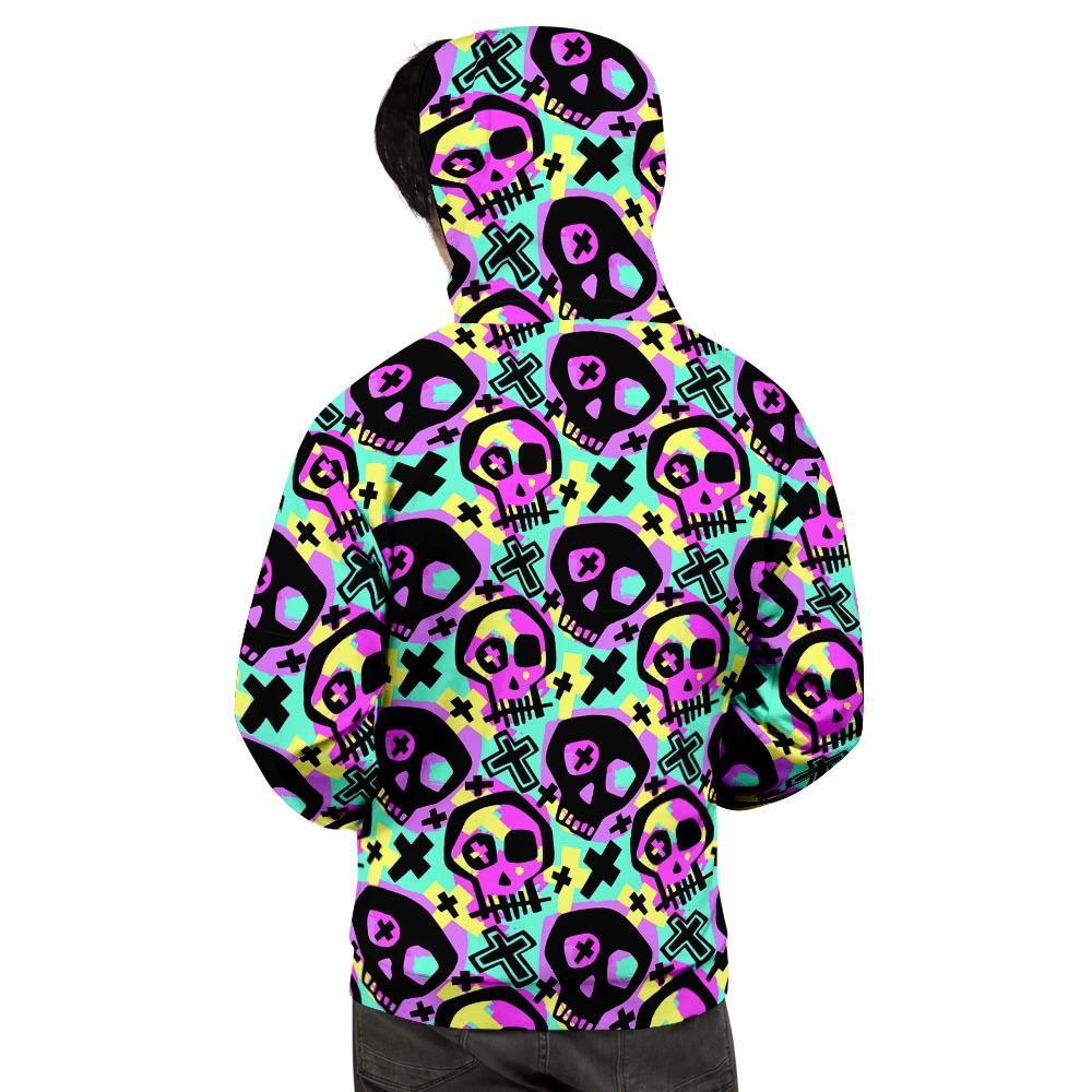 Graffiti Skull Men's Hoodie-grizzshop