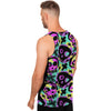 Graffiti Skull Men's Tank Tops-grizzshop