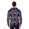 Graffiti Skull Men's Zip Up Hoodie-grizzshop