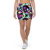 Graffiti Skull Mini Skirt-grizzshop