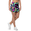 Graffiti Skull Mini Skirt-grizzshop