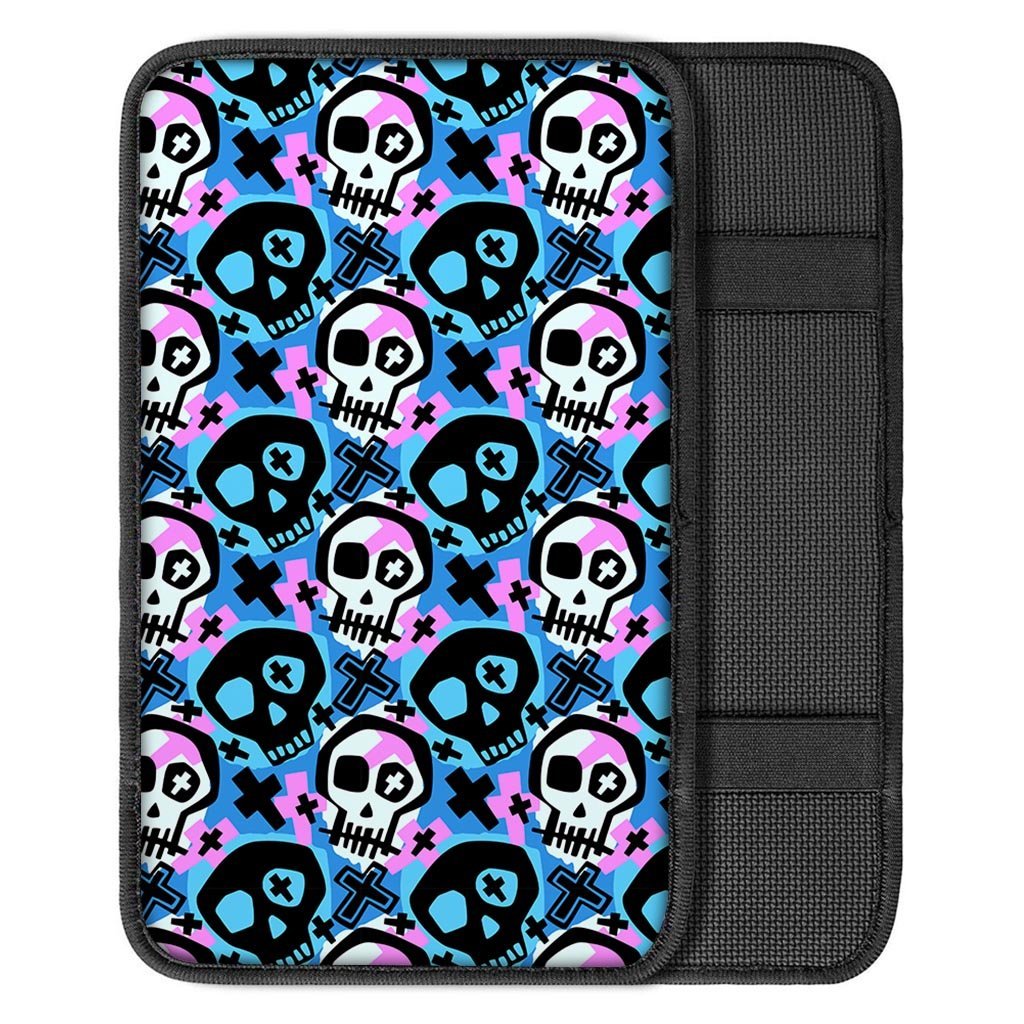 Graffiti Skull Print Car Console Cover-grizzshop