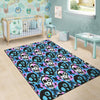 Graffiti Skull Print Floor Mat-grizzshop