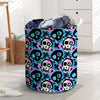 Graffiti Skull Print Laundry Basket-grizzshop