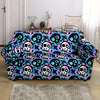 Graffiti Skull Print Loveseat Cover-grizzshop