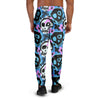 Graffiti Skull Print Men's Joggers-grizzshop