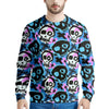 Graffiti Skull Print Men's Sweatshirt-grizzshop