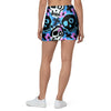 Graffiti Skull Print Mini Skirt-grizzshop