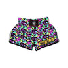 Graffiti Skull Print Muay Thai Boxing Shorts-grizzshop