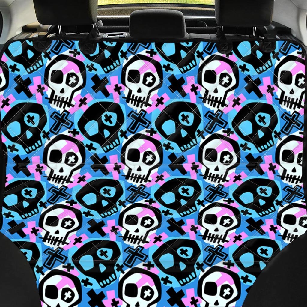 Graffiti Skull Print Pet Car Seat Cover-grizzshop