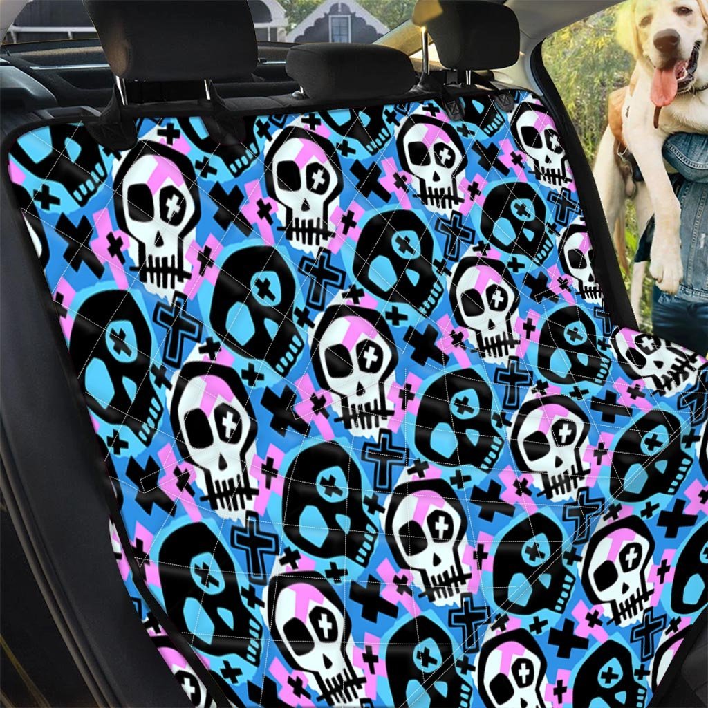 Graffiti Skull Print Pet Car Seat Cover-grizzshop