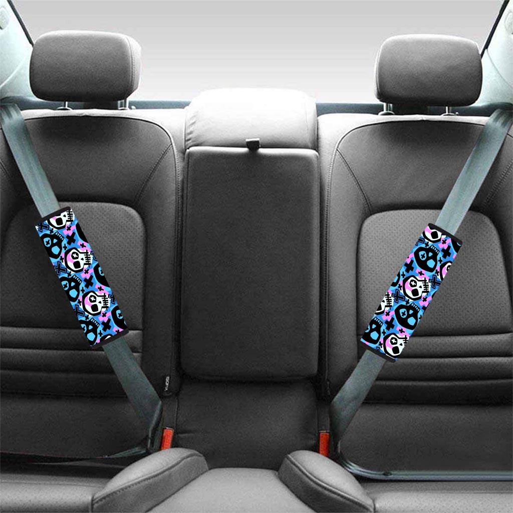 Graffiti Skull Print Seat Belt Cover-grizzshop