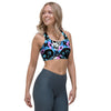 Graffiti Skull Print Sports Bra-grizzshop