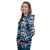 Graffiti Skull Print Women's Hoodie-grizzshop