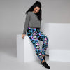 Graffiti Skull Print Women's Joggers-grizzshop