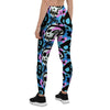 Graffiti Skull Print Women's Leggings-grizzshop