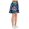 Graffiti Skull Print Women's Skirt-grizzshop