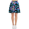 Graffiti Skull Print Women's Skirt-grizzshop