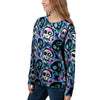 Graffiti Skull Print Women's Sweatshirt-grizzshop