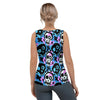 Graffiti Skull Print Women's Tank Top-grizzshop