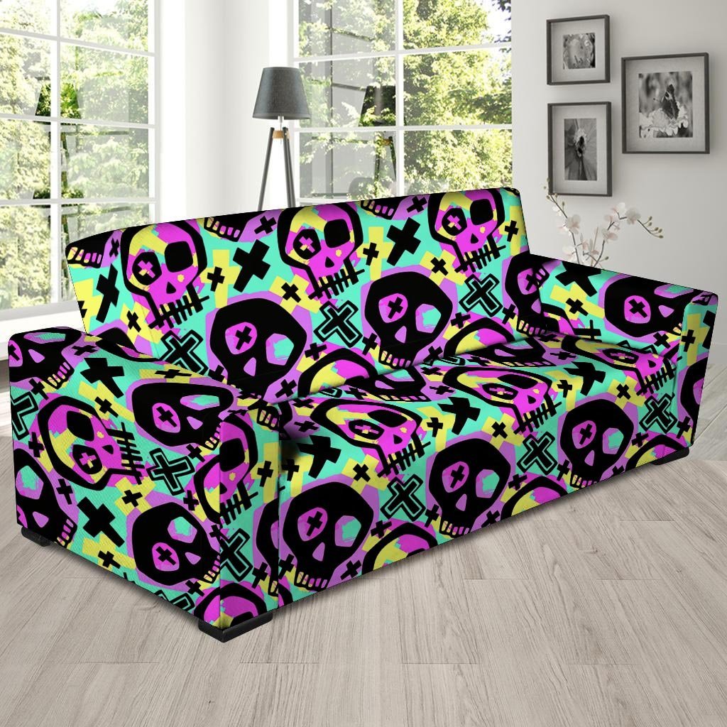 Graffiti Skull Sofa Cover-grizzshop