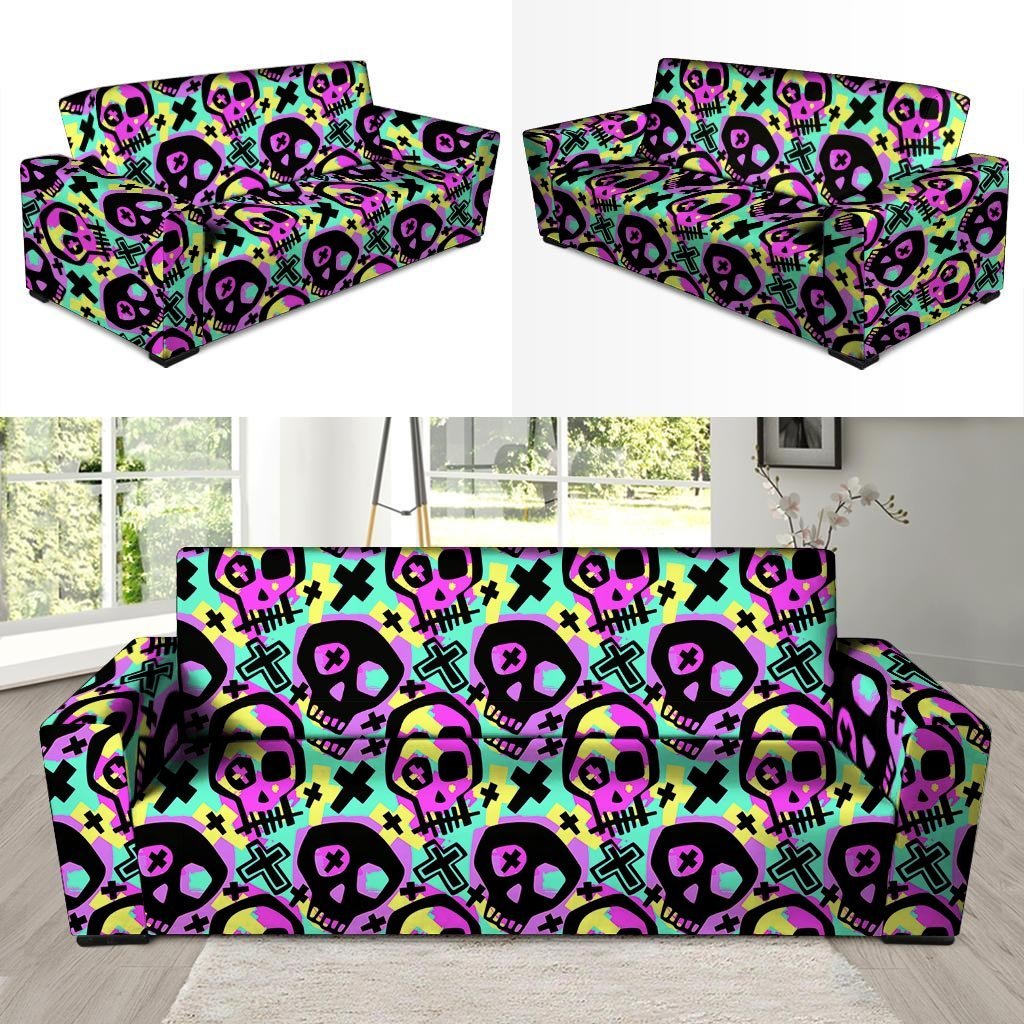 Graffiti Skull Sofa Cover-grizzshop