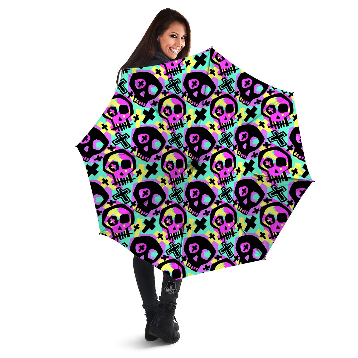 Graffiti Skull Umbrella-grizzshop