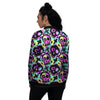 Graffiti Skull Women's Bomber Jacket-grizzshop