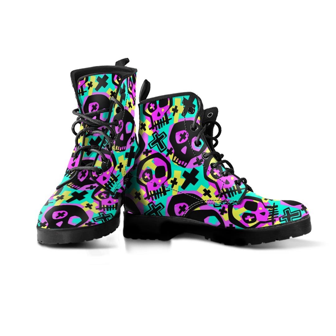 Graffiti Skull Women's Boots-grizzshop