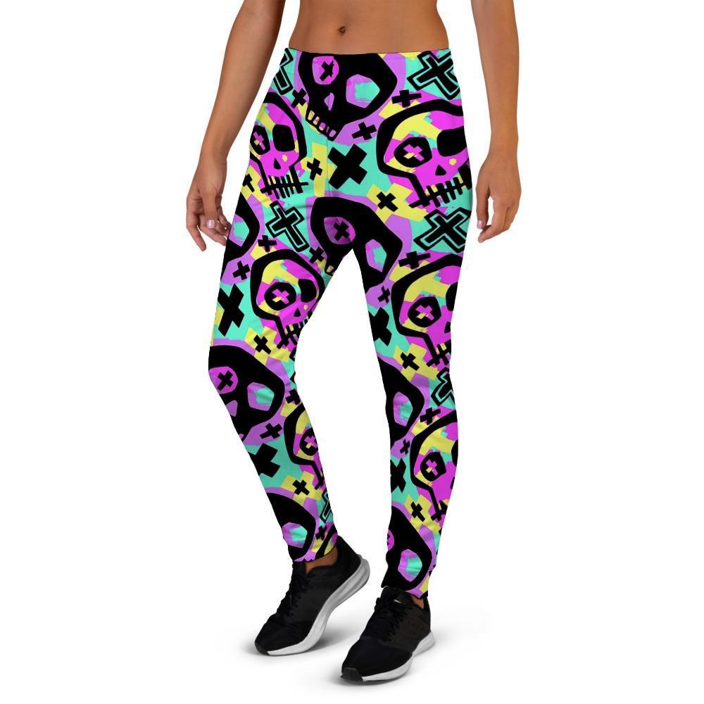 Graffiti Skull Women's Joggers-grizzshop