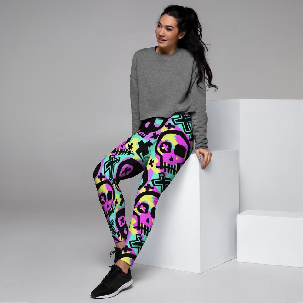 Graffiti Skull Women's Joggers-grizzshop