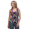 Graffiti Skull Women's Tank Top-grizzshop