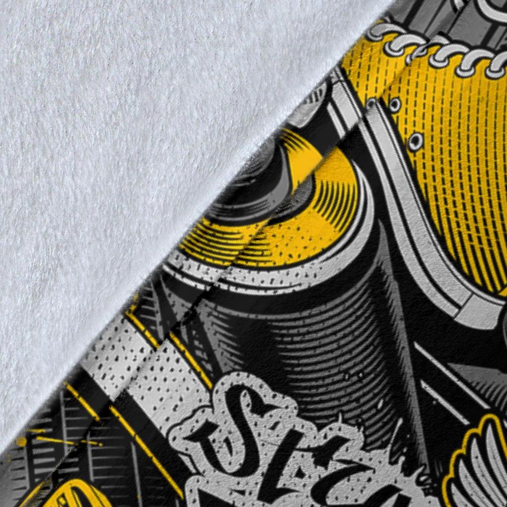 Graffiti Spray Pattern Print Blanket-grizzshop