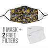 Graffiti Spray Pattern Print Face Mask-grizzshop