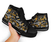 Graffiti Spray Pattern Print Men Women's High Top Shoes-grizzshop