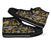 Graffiti Spray Pattern Print Men Women's High Top Shoes-grizzshop