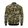 Graffiti Spray Pattern Print Men's Bomber Jacket-grizzshop